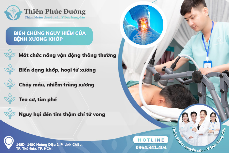 Biến chứng nguy hiểm của bệnh xương khớp