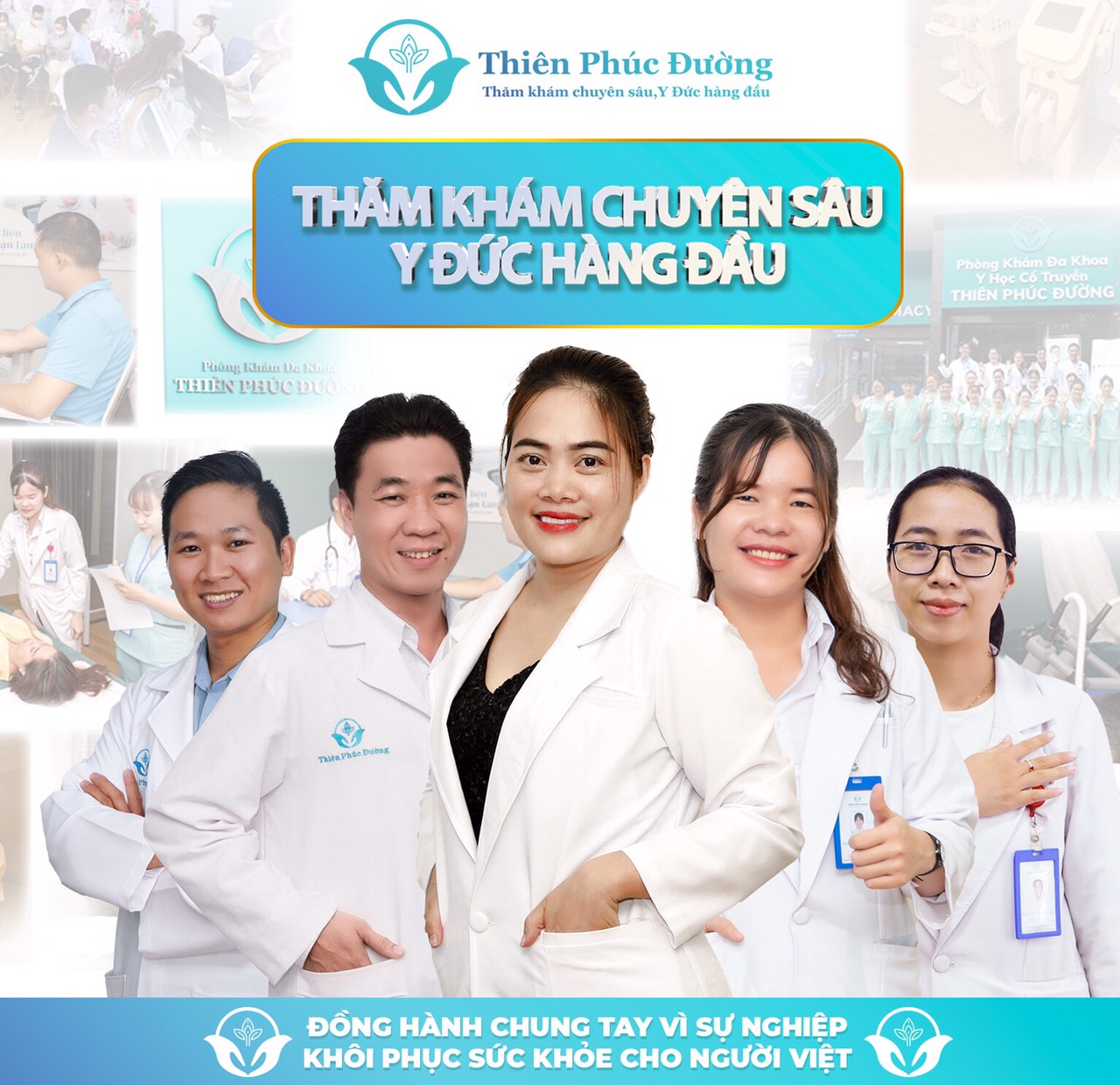 Đội ngũ bác sĩ của phòng khám thiên phúc đường