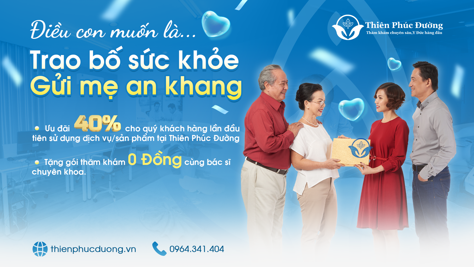 Trao bố sức khỏe, gửi mẹ an khang